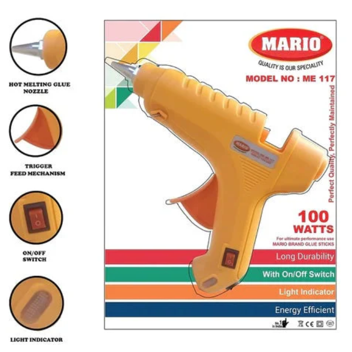 Mario ME-117 100 Watt Professional Hot Melt Glue Gun