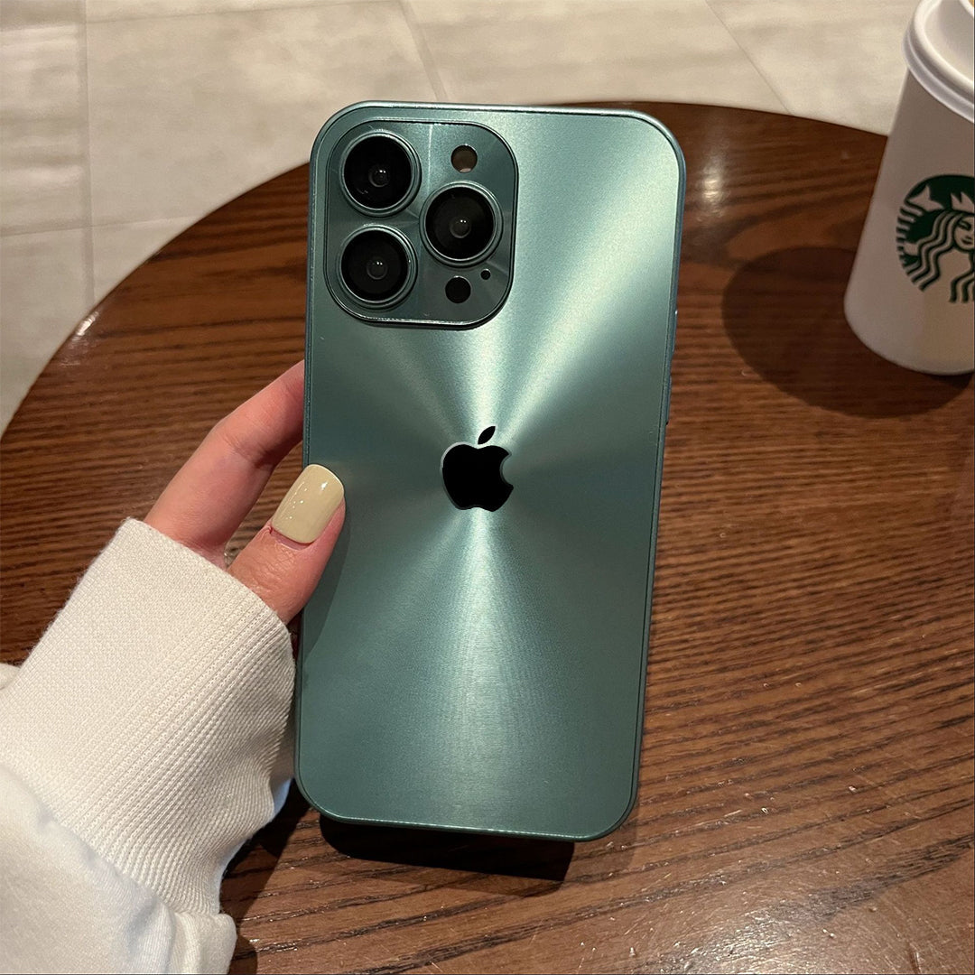 Built-in Laser Film Lens Protective Case- iPhone