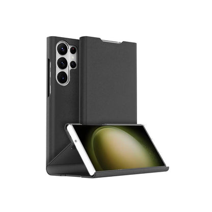 Premium Leather Bonnet Stand Case - Samsung