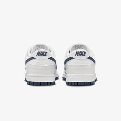 NIKE | DUNK LOW RETRO { SUMMIT WHITE/MIDNIGHT NAVY-PLATINUM TINT
