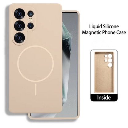 Ultra Smooth Liquid Silicone Magnetic Case - Samsung