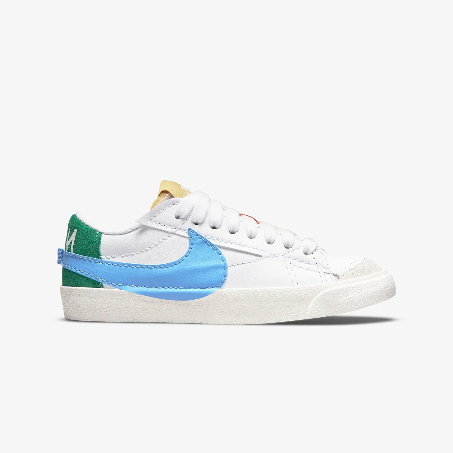Nike | BLAZER LOW '77 JUMBO { WHITE/MALACHITE-UNIVERSITY BLUE