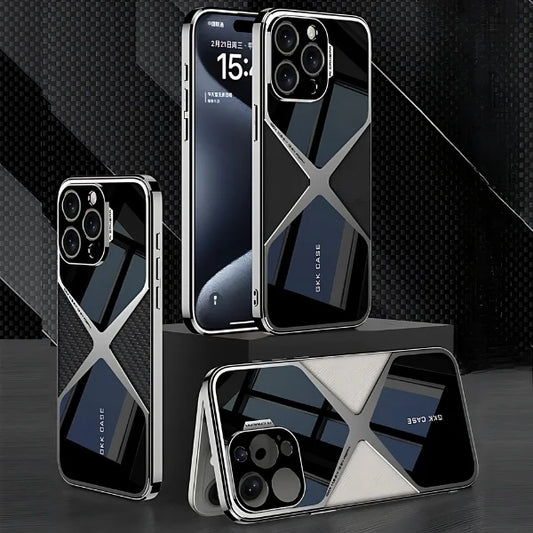 iPhone 16 Series Polished Guard Business Leather Case
