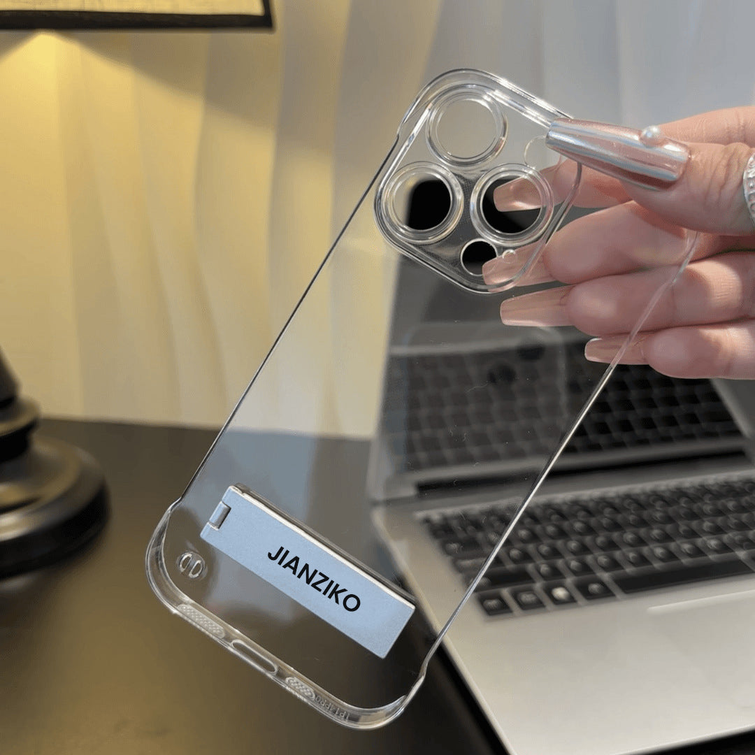 Flawless Clear Metal Kickstand Case - iPhone