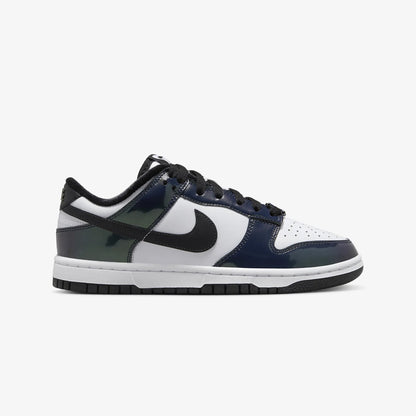 Nike | DUNK LOW SE  { BLACK/BLACK-MULTI-COLOR-WHITE
