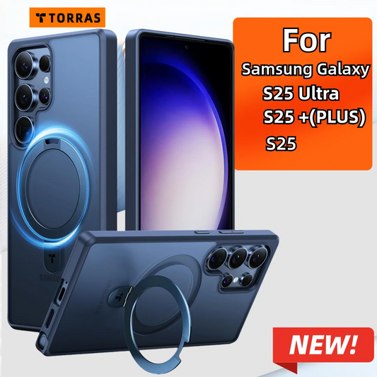 Galaxy S24 Ultra TORRAS Magnetic Stand Translucent Case