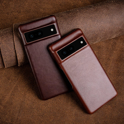 Vintage Aesthetic Oil Wax Genuine  Case - Google Pixel
