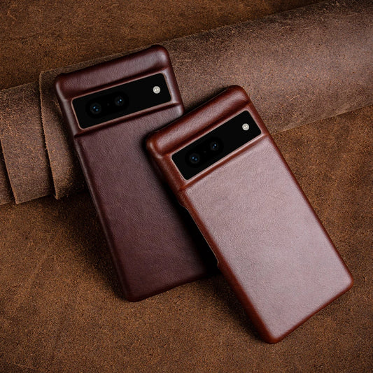Vintage Aesthetic Oil Wax Genuine  Case - Google Pixel