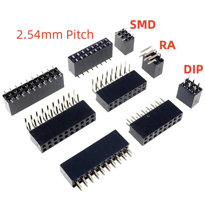 Female Berg Strip 2.54mm Straight Header Pin