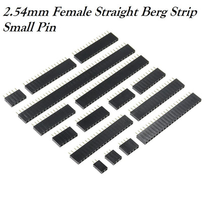 Female Berg Strip 2.54mm Straight Header Pin