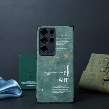 Galaxy S24 Series Sneaker Label Leather Edge Case