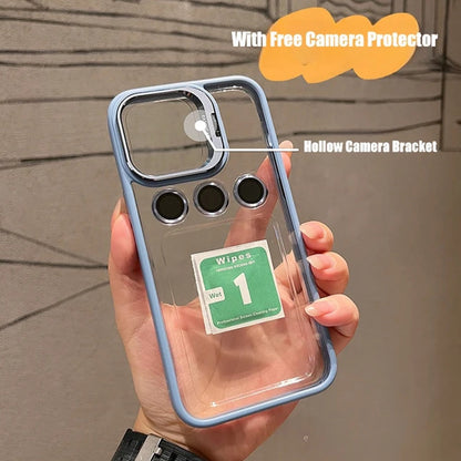 iPhone 14 Series Luxury Camera Lens Flip Bracket Case