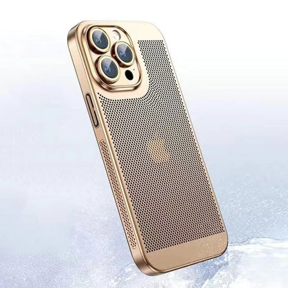 iPhone 14 Series Titanium Mesh Protective Lens Case