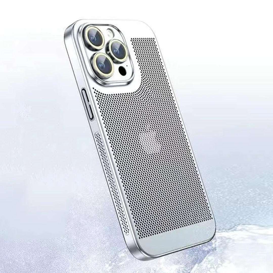 iPhone 14 Series Titanium Mesh Protective Lens Case