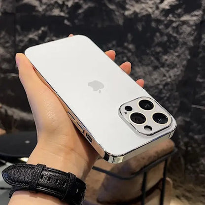 iPhone 16 Series Matte Glass Pro Camera Lens Shell Case