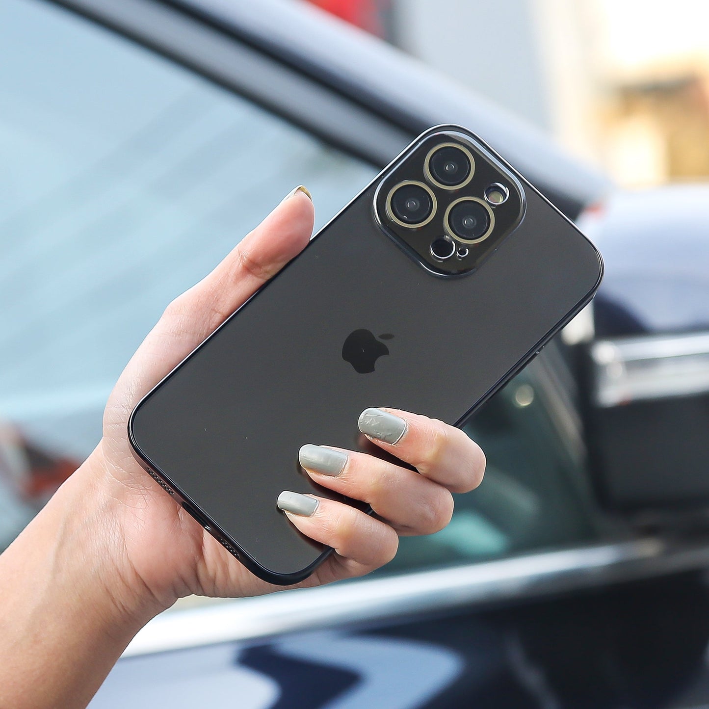 iPhone 16 Series Matte Glass Pro Camera Lens Shell Case