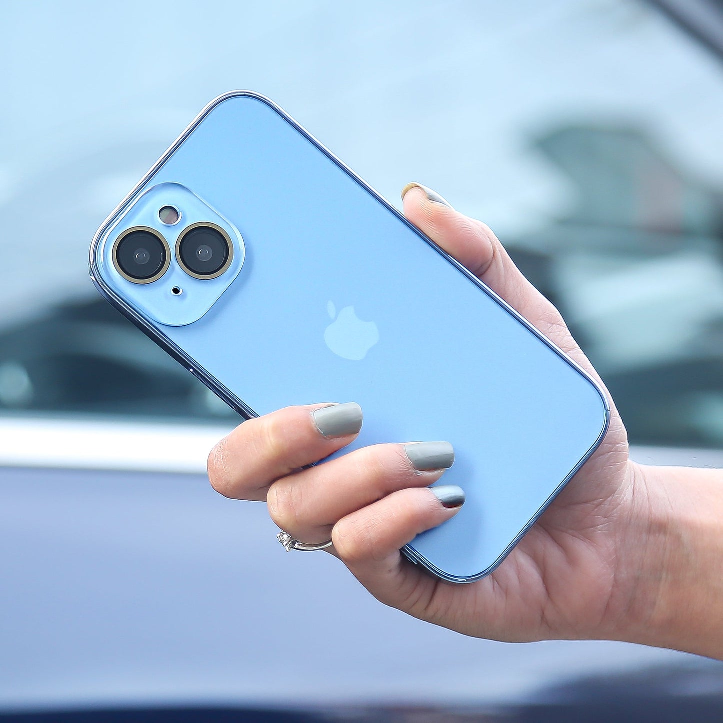 iPhone 14 Series Matte Glass Pro Camera Lens Shell Case