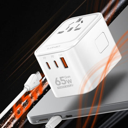 LDNIO Jet Setter 3 USB Ports 65W Travel Adapter