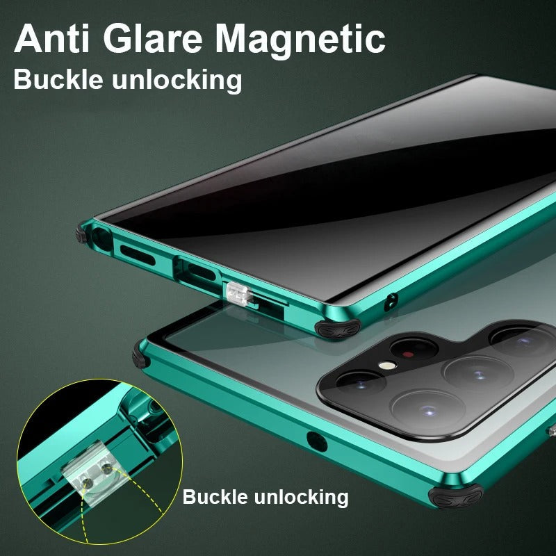 Privacy Shield Dual Magnetic Glass Case - Samsung