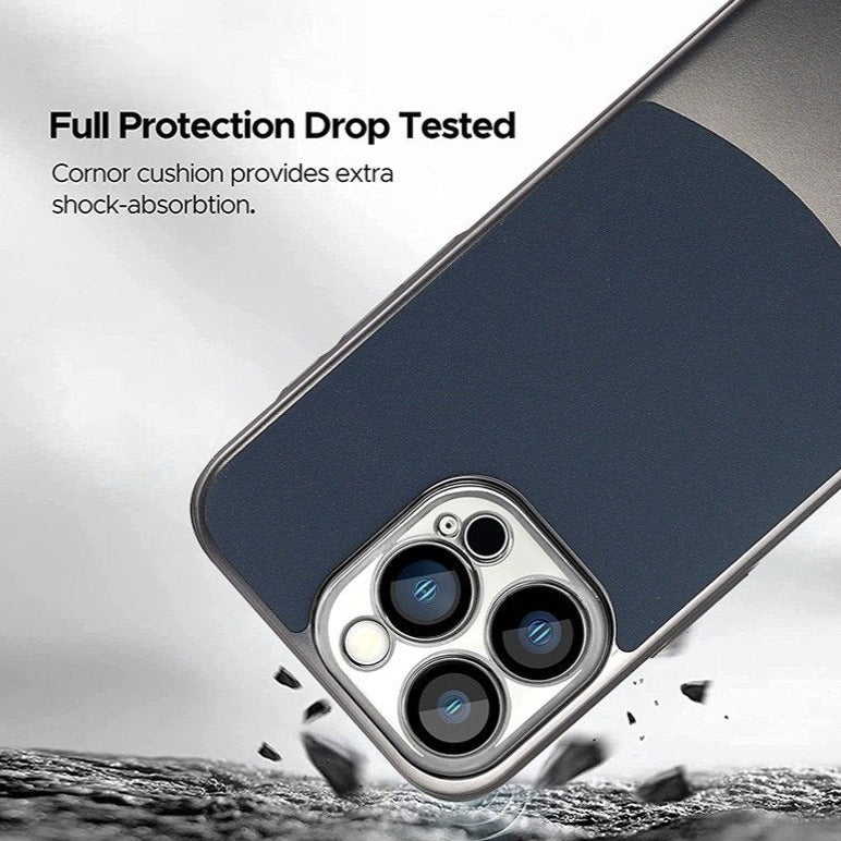 iPhone 14 Series Premium Titanium Paint Dual Tone Case