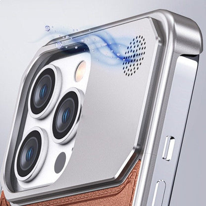 Aero Flex Premium Metallic Leather Case - iPhone