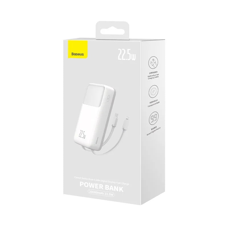 Dual Charge 20000 mAh Digital Display Power Bank