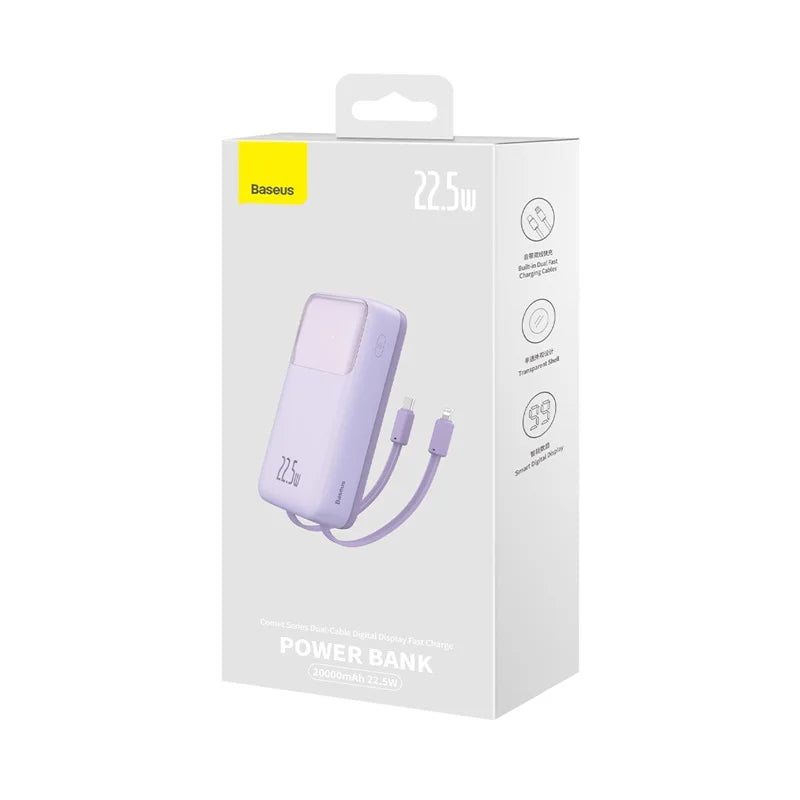Dual Charge 20000 mAh Digital Display Power Bank