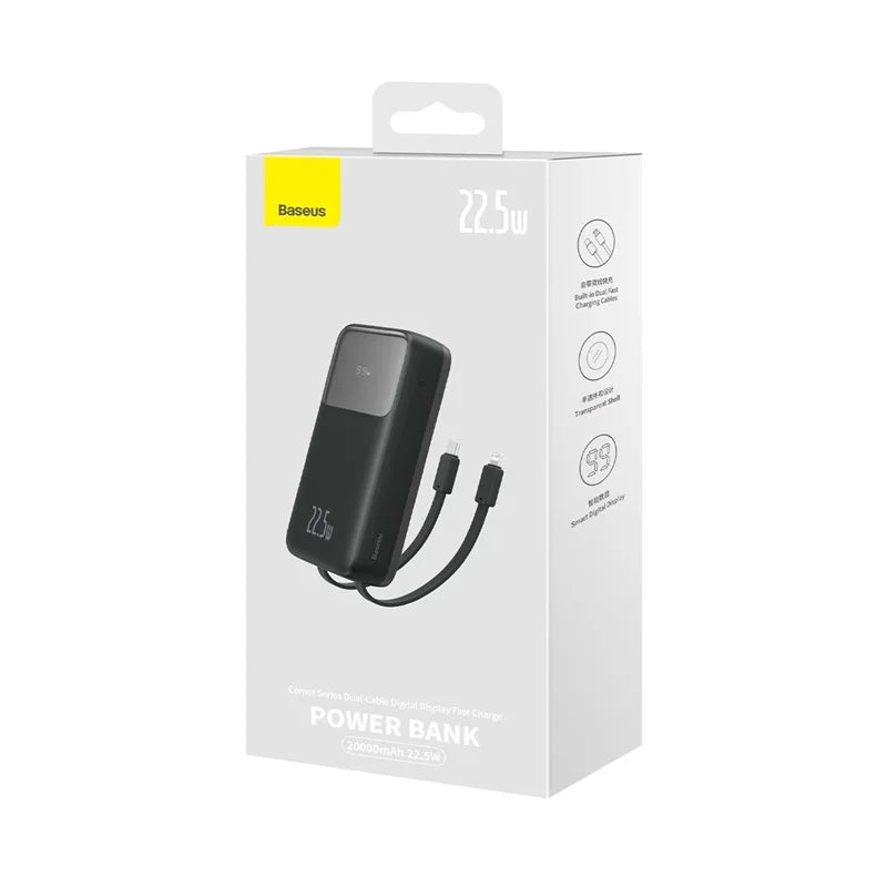 Dual Charge 20000 mAh Digital Display Power Bank