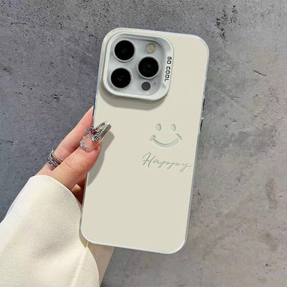 Engraved Joyful Smiley Case - iPhone