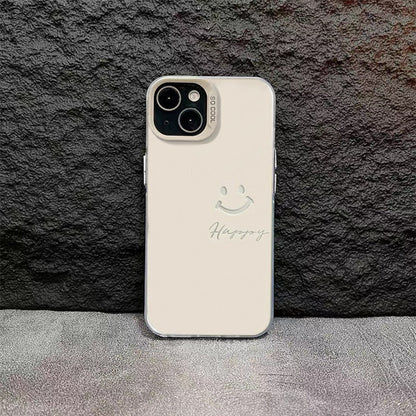 Engraved Joyful Smiley Case - iPhone