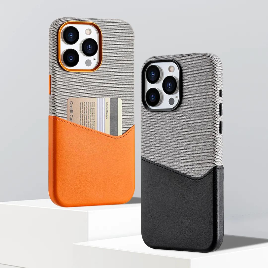 Sleek Dual Tone Card Holder Case - iPhone