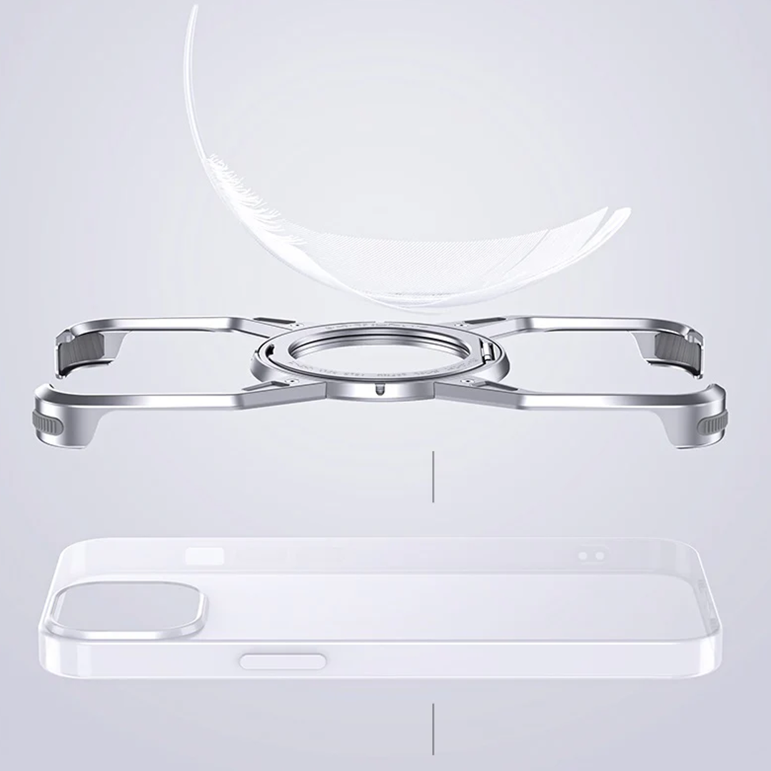 Titanium Frameless Cooling Bracket Case - iPhone