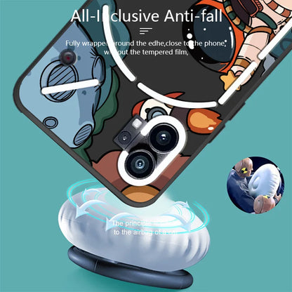 Invincible Anti-Shock Astronaut Cartoon Case - Nothing