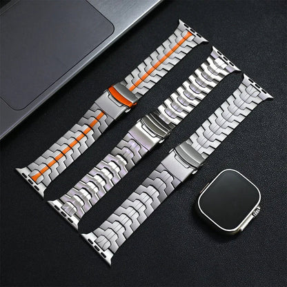 Luxury Interwoven Metal Strap for Apple Watch