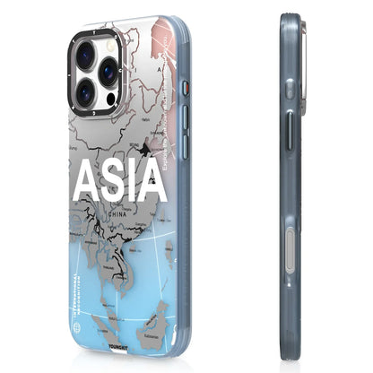 YOUNGKIT Artistic Continent Map Graphic Case - iPhone