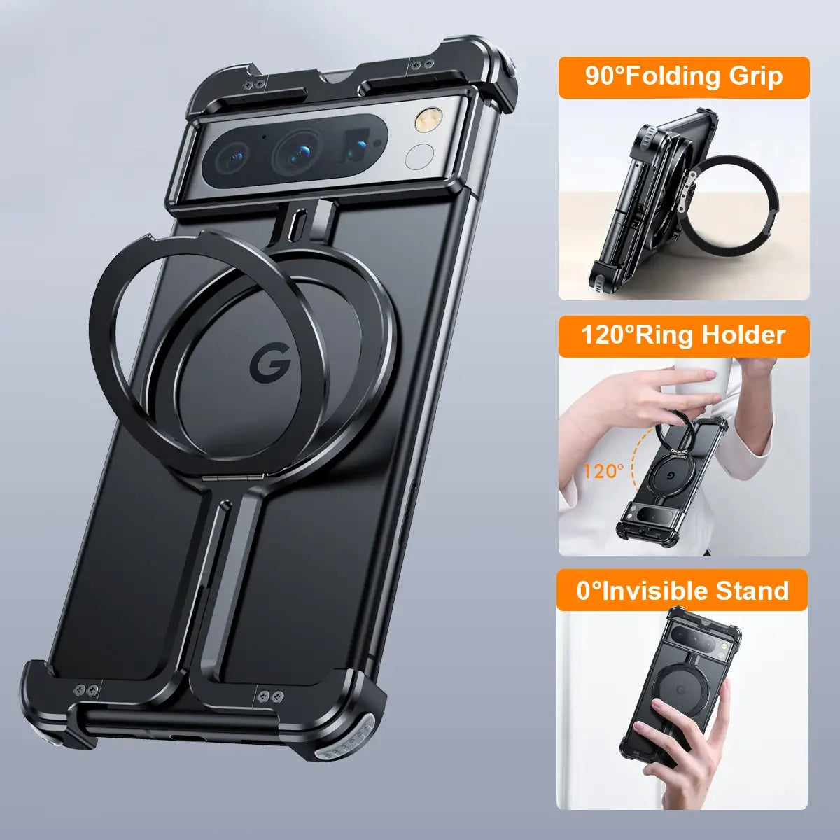 Pivot Guard Magnetic Ring Stand Case - Google