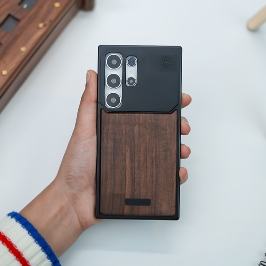 Nature Wood Grain Metallic Case - Samsung