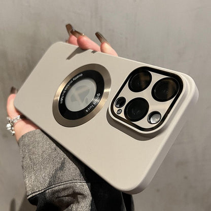 Matte Lens Film Shockproof Magsafe Case - iPhone
