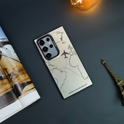 Travel Inspired Airplane Route Design Case - Samsung