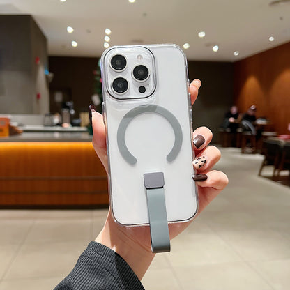 Crystal Magnetic Grip Strap Magsafe Case - iPhone