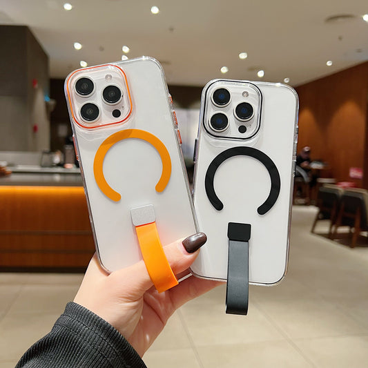 Crystal Magnetic Grip Strap Magsafe Case - iPhone