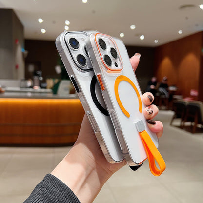 Crystal Magnetic Grip Strap Magsafe Case - iPhone