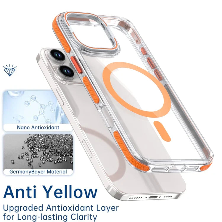 iPhone 16 Series Crystal Magsafe Lens Bracket Case