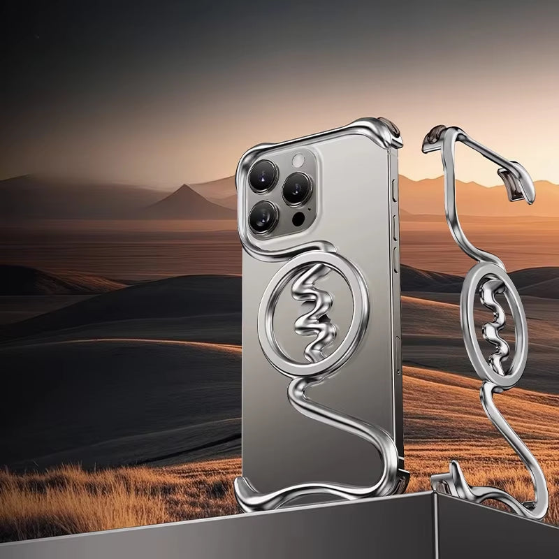 Premium Metallic Wave Magsafe Case - iPhone