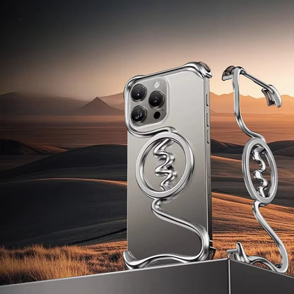 Premium Metallic Wave Magsafe Case - iPhone