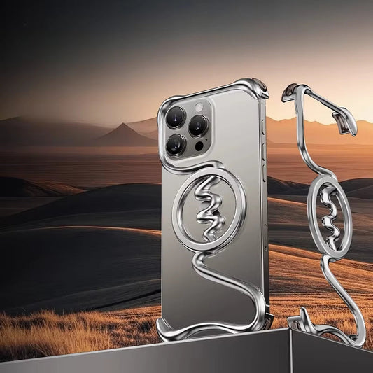Premium Metallic Wave Magsafe Case - iPhone