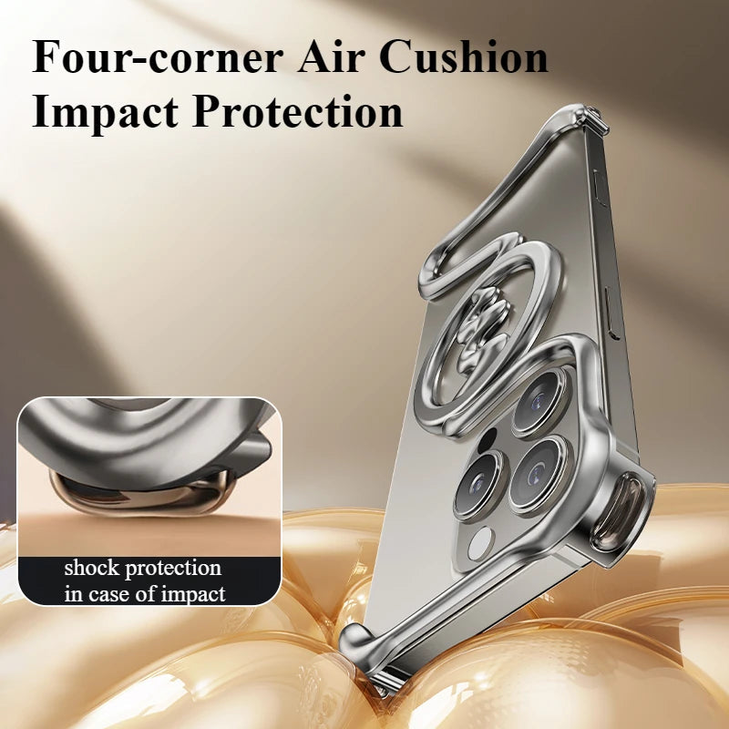 Premium Metallic Wave Magsafe Case - iPhone