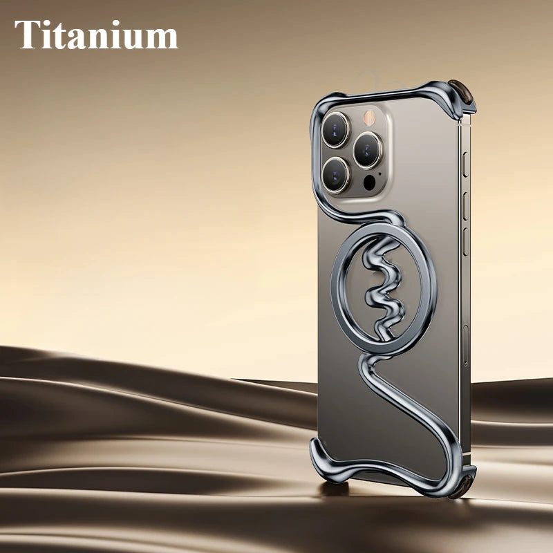 Premium Metallic Wave Magsafe Case - iPhone