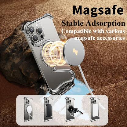 Premium Metallic Wave Magsafe Case - iPhone