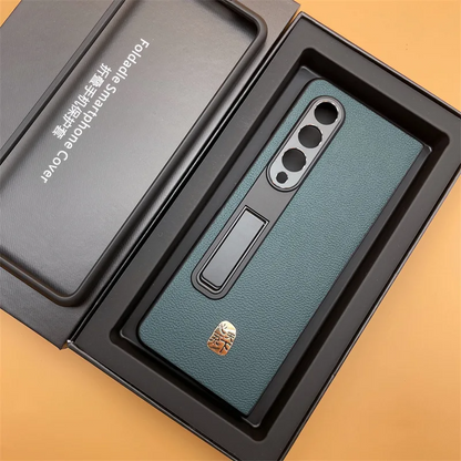 Galaxy Z Fold6 Business Class Leather Kickstand Case